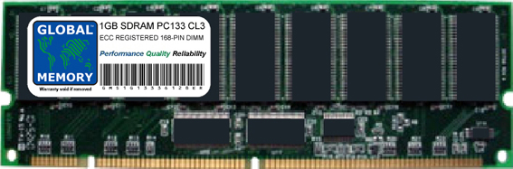 1GB SDRAM PC133 133MHz 168-PIN ECC REGISTERED DIMM MEMORY RAM FOR SUN SERVERS/WORKSTATIONS